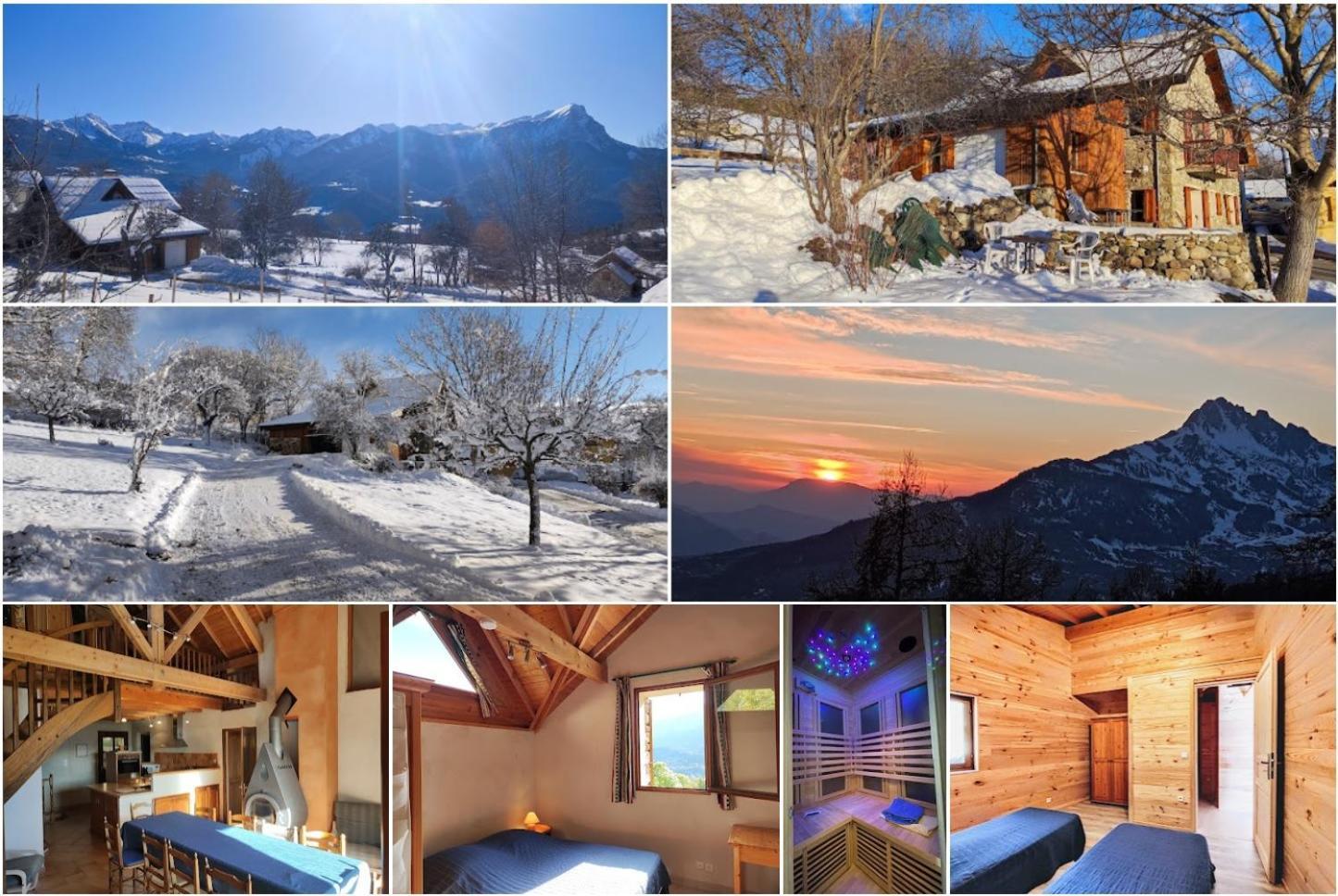 Chalet Mounette Ski Sauna Lac Embrun Puy-Sanieres ภายนอก รูปภาพ